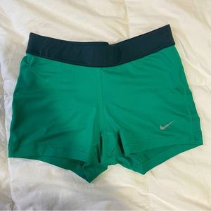 Green Nike Pro Spandex